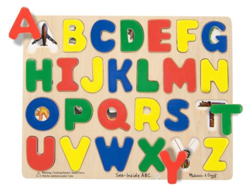 wooden ABC alphabet puzzle